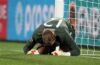 England keeper gets into golf apparel to relax after error