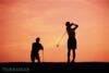 Lee Slattery shows off golf fashion as he leads Rolex Trophy