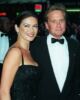 Michael Douglas shows off dark golf waterproof at pro-am