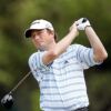 Tim Clark celebrates win in striped golf clothing
