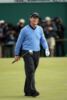 Tom Watson sports blue golf apparel for plaque unveiling