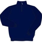 Mens Lambswool Zip Neck Hoy Sweater Ribbed Shoulder In 8 Colours Navy S