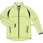 Ladies Waterproof Rain Bloc Shell Jacket In 3 Colours Citrus/Black S