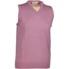 Ladies Ailsa Merino Wool Sleeveless Slipover Golf Sweater In 10 Colours Lilac XS