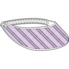 Ladies Printed Check Cotton Golf Visor Chloe Hat In 3 Colours Lilac/Black/White One Size