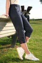 Ladies Darvel Cotton Capri Golf Pants Flat Fronted In 5 Colours