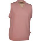 Ladies Dornoch Lambswool Sleeveless Slipover Golf Sweater In 12 Colours Alpine Pink XS