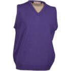 Ladies Dornoch Lambswool Sleeveless Slipover Golf Sweater In 12 Colours Helio XS