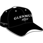 Mens Glenmuir Logo Cotton Golf Cap In 4 Colours Black/White One Size