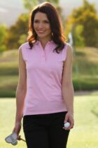 Glenmuir Mallow Shaped Fit Cotton Sleeveless Golf Shirt