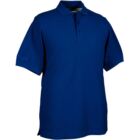 Mens Mull Plain Combed Cotton Polo Golf Shirt In 17 Colours Ascot Blue S
