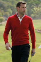 Glenmuir Oban 100% Lambswool Zip Neck Sweater