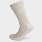 Mens Cushioned Contrast Cotton Parker 2 Pair Pack Golf Socks In 3 Colours Stone/White UK 6-11