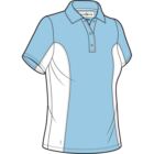 Ladies Shaped Fit Coolflex Performance Stretch Golf Shirt Rebecca In 3 Colours Paradise/White XS