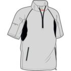 Mens Short Sleeve Stretch Windshirt Windstretch Club In 3 Colours Silver/Black S