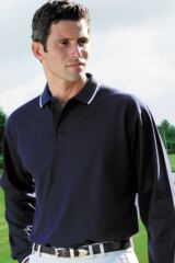 Mens Combed Cotton Long Sleeve Golf Cupar Shirt In 4 Colours