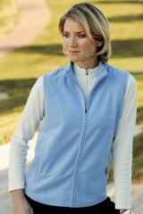 Ladies Cotton Golf Sleeveless Full Zip Fleece Dry Tech Whitby In 4 Colours