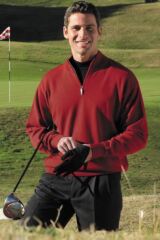 Mens Merino Wool Zip Neck Pinehurst Sweater In 3 Colours