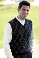Mens Pima Cotton V Neck Sleeveless Slipover Jubilee In 3 Colours