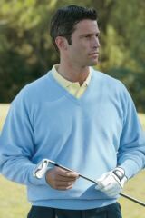 Mens Lambswool V Neck Lomond Sweater In 24 Colours