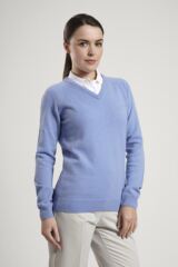 Glenmuir Ladies V Neck Lambswool Golf Sweater