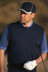 Mens Arklow Supima Cotton V Neck Sleeveless Golf Slipover In 4 Colours
