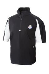 Glenmuir Ryder Cup 2014 Fanwear Birnam Half Sleeve Zip Neck Windshirt with Contrast Detail