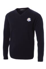 Glenmuir Ryder Cup 2014 Fanwear Branklyn Plain Lambswool V Neck Golf Sweater