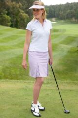 Ladies Cotton Stretch Kick Pleat Skort Brooke In 3 Colours