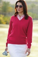 Glenmuir Brunton 100% Lambswool Classic V Neck Golf Sweater