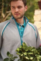 Mens Carmarthen Lambswool Zip Front Golf Cardigan In 3 Colours