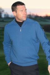 Mens Derwent Diamond Pattern Lambswool Blend Performance Golf Sweater In 3 Colours