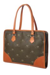 Glenmuir Genuine Leather Zip Up Document Bag