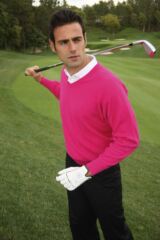 Mens Supersoft Cotton V Neck Eden Sweater In 6 Colours