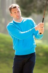 Mens Eden Supersoft Cotton V Neck Golf Sweater In 16 Colours