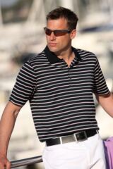 Men's Glenmuir Etienne Multi Colour Striped Cotton Shirt In 2 Colours