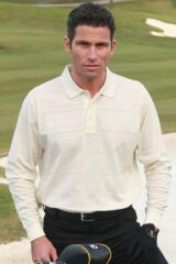 Mens Patterned Combed Cotton Polo Grove Golf Shirt In 3 Colours