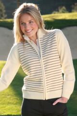 Ladies Lightweight Lambswool Zip Front Cardigan Hannah In 3 Colours