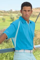 Mens Fitted Hi-Cool Sport Performance Golf Shirt In 3 Colours