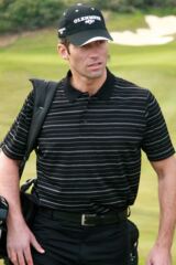 Mens Contrast Striped Polo Cotton Hillside Golf Shirt In 3 Colours