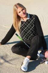 Ladies Lightweight Lambswool V Neck Sweater Julia In 3 Colours