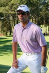 Mens Patterned Pima Cotton Polo Golf Shirt Killarney In 3 Colours