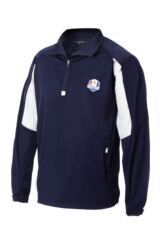 Glenmuir Ryder Cup 2014 Fanwear Kinross Long Sleeve Zip Neck Windshirt with Contrast Detail