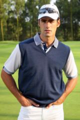 Mens Lightweight Merino Wool Sleeveless Slipover Lauder In 15 Colours