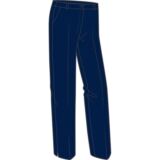 Ladies Lintlaw 100% Polyester Golf Formal Trousers In 3 Colours Dark Navy UK 8 Short [27"]