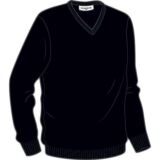 Mens Lomond Lambswool V Neck Golf Sweater In 25 Colours Black XS