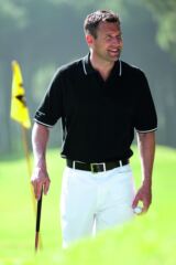 Mens Lonie Combed Cotton Polo Golf Shirt In 4 Colours