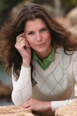 Ladies Melanie Diamond Design Supersoft Cotton V Neck Golf Sweater In 3 Colours