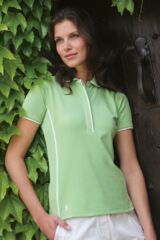 Ladies Nadine Fitted UV Protection Performance Golf Shirt In 3 Colours