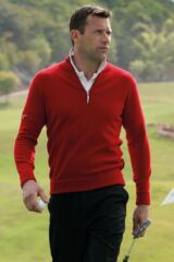 Glenmuir Oban 100% Lambswool Zip Neck Sweater